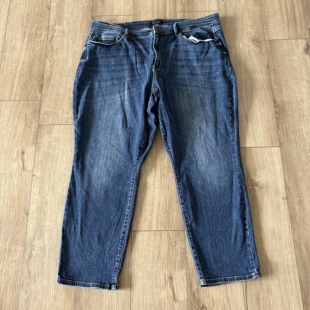 Judy Blue‎ Women's Jeans Size 24W Slim Fit High Rise Waist Skinny Dark Wash